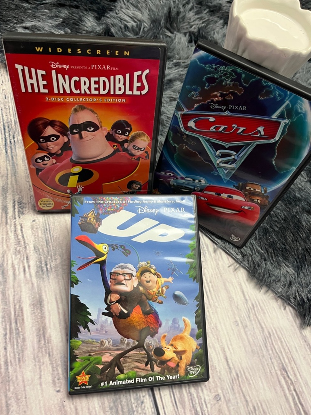 Disney Pixar DVD Bundle - The Incredibles, Cars 2 and Up